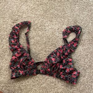 Floral aropostle swim top